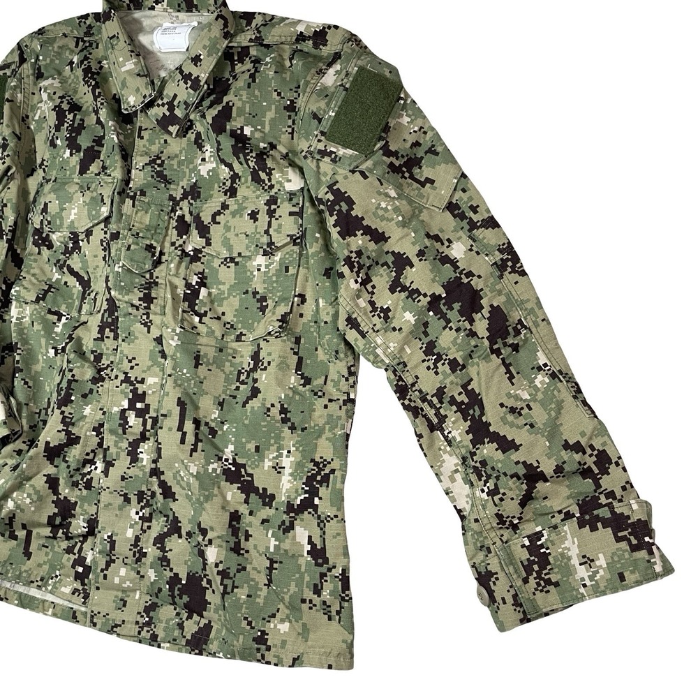 US Navy Nwu Type iii Green Digital Blouse Size Medium Long Ripstop - Picture 4 of 12